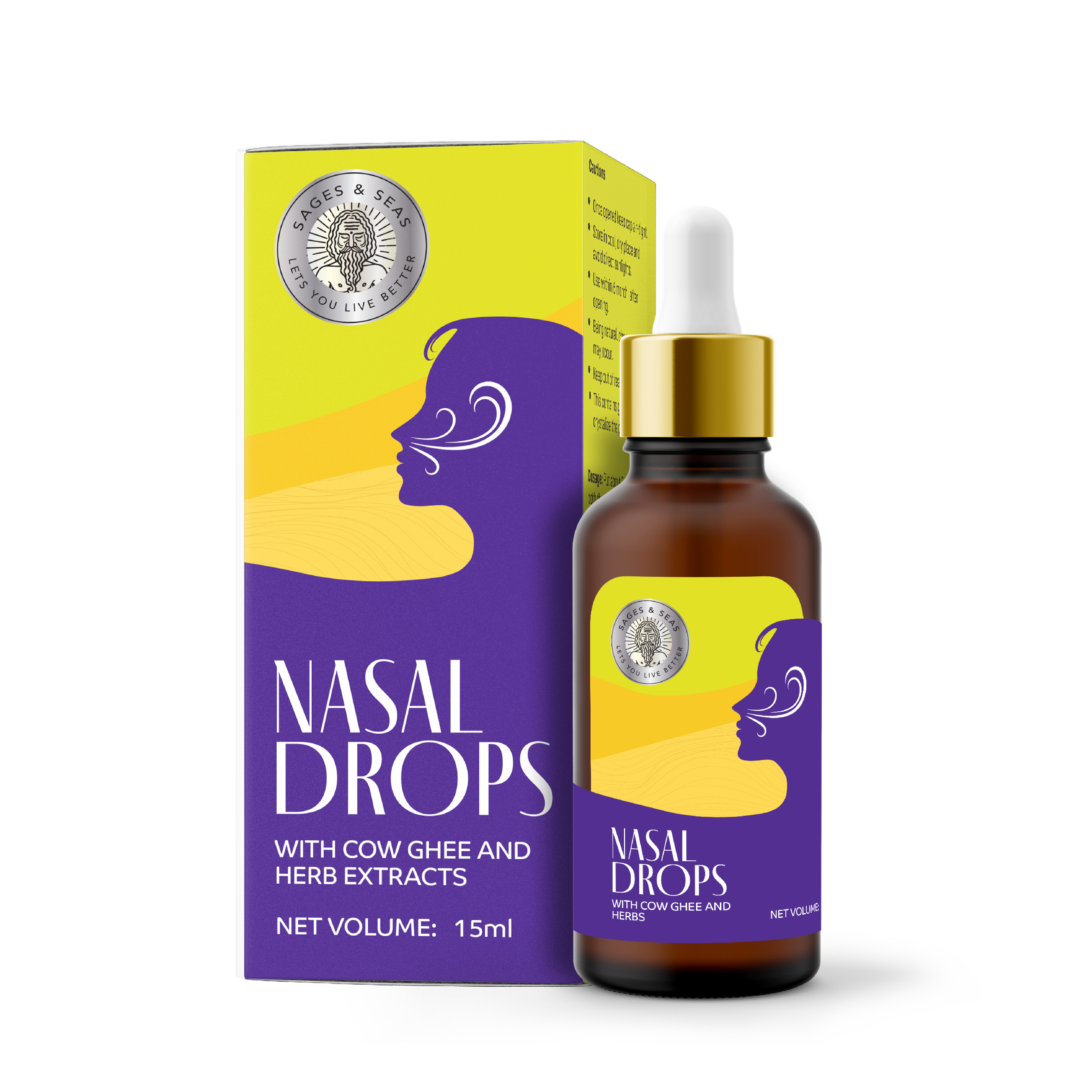 Sages and Seas Nasal Drops 15ml