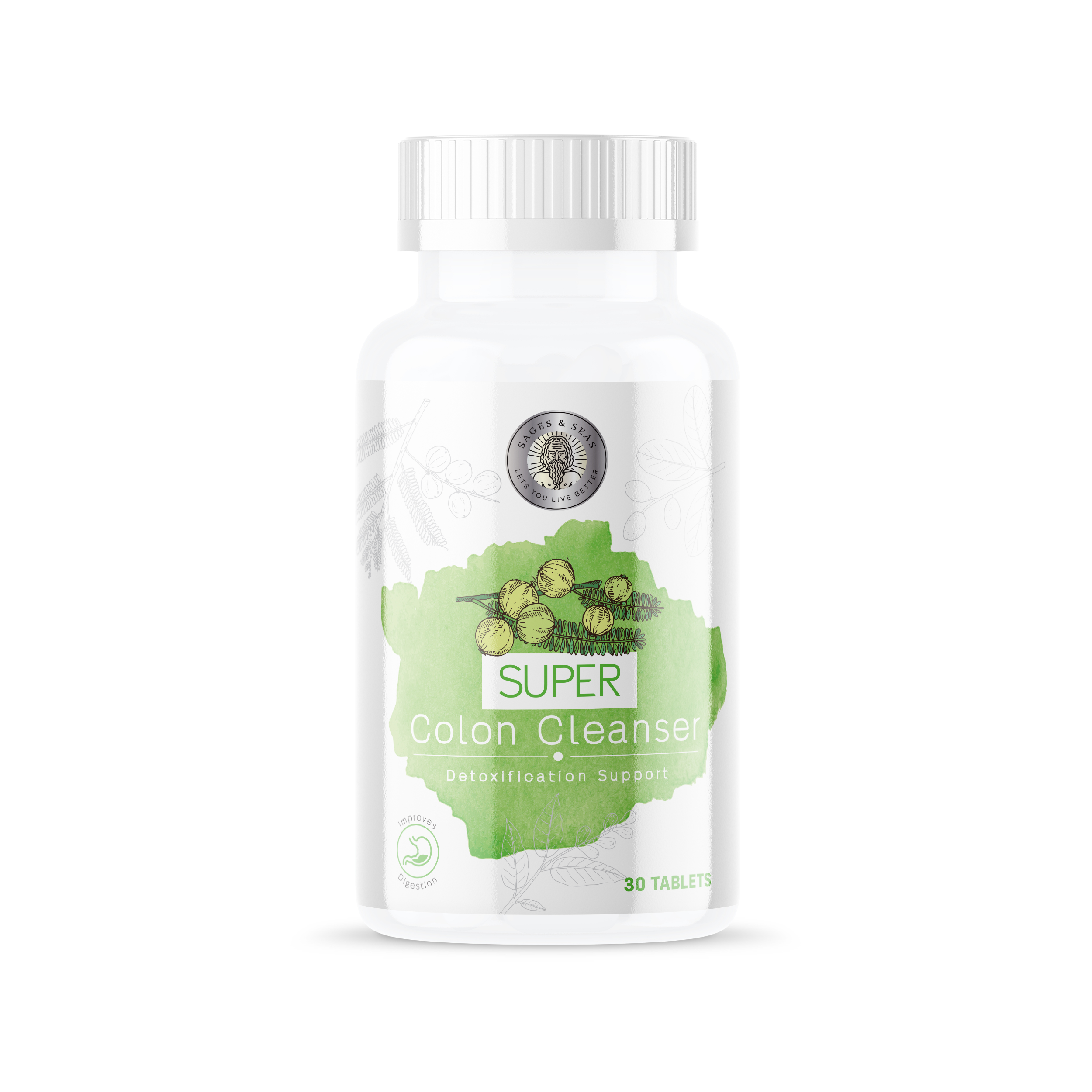 Sages and Seas Super Colon Cleanser - 30 Tablets