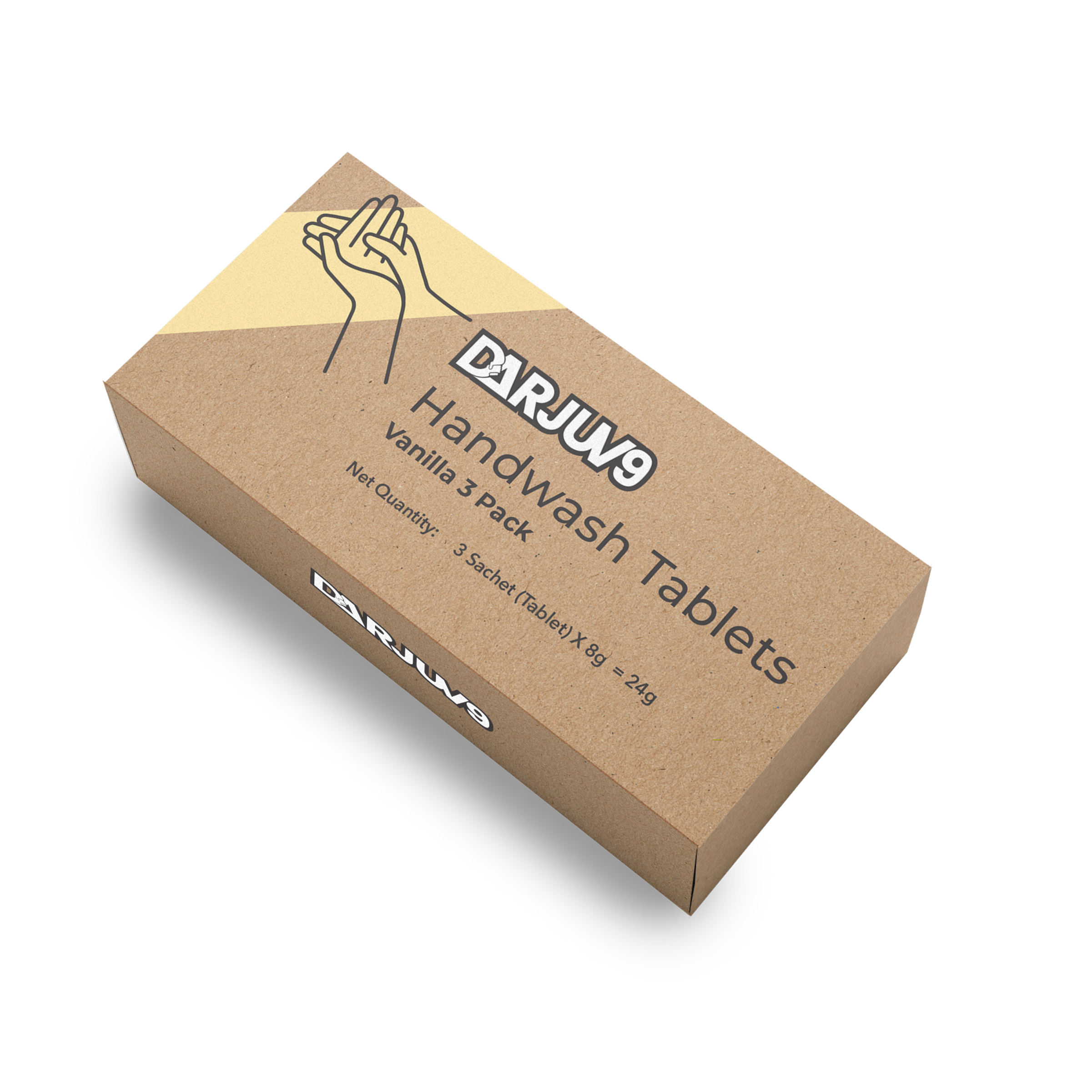 Darjuv9 Handwash Tablets (Vanilla flavour) 3 sachet