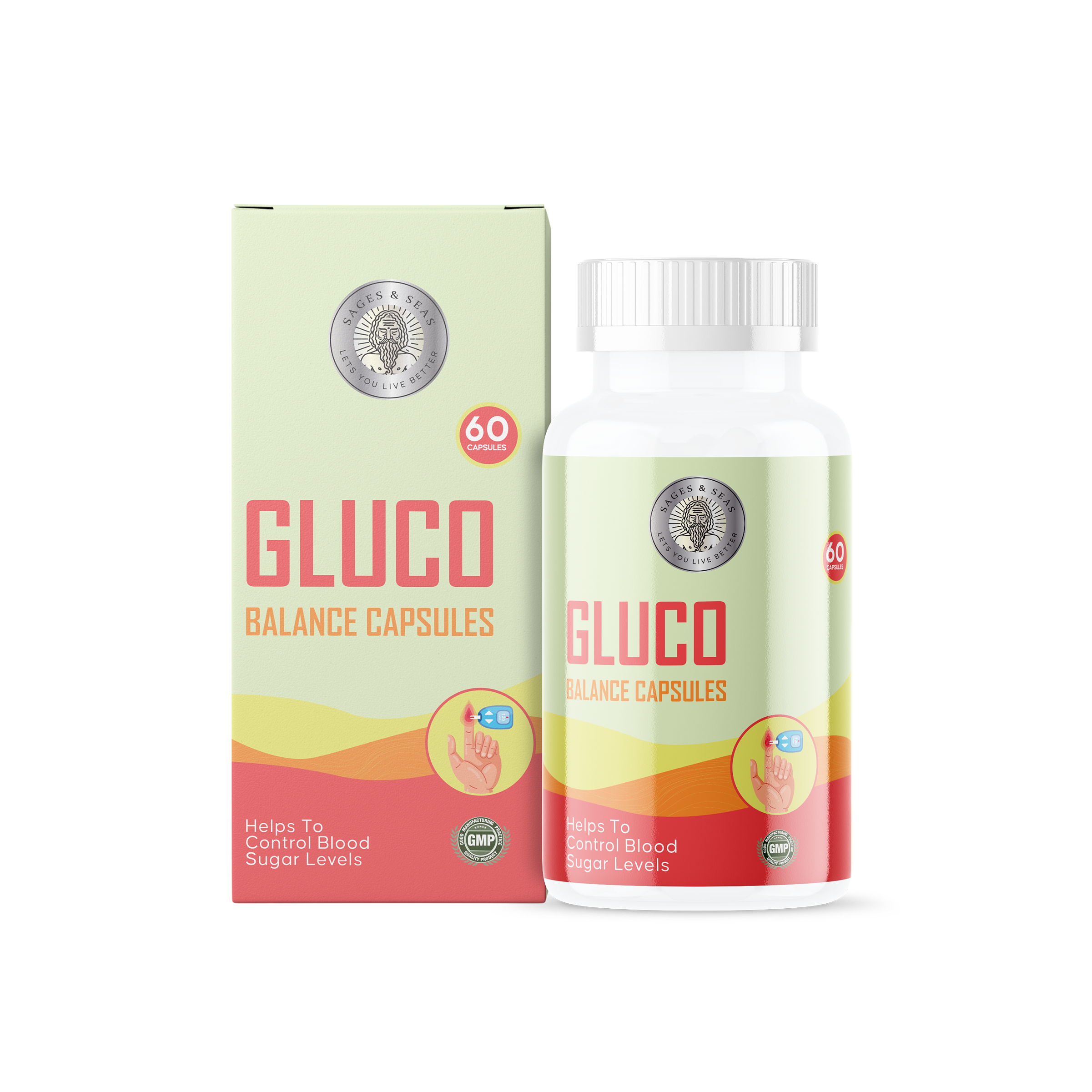 Sages and Seas Gluco Balance 60 Capsules