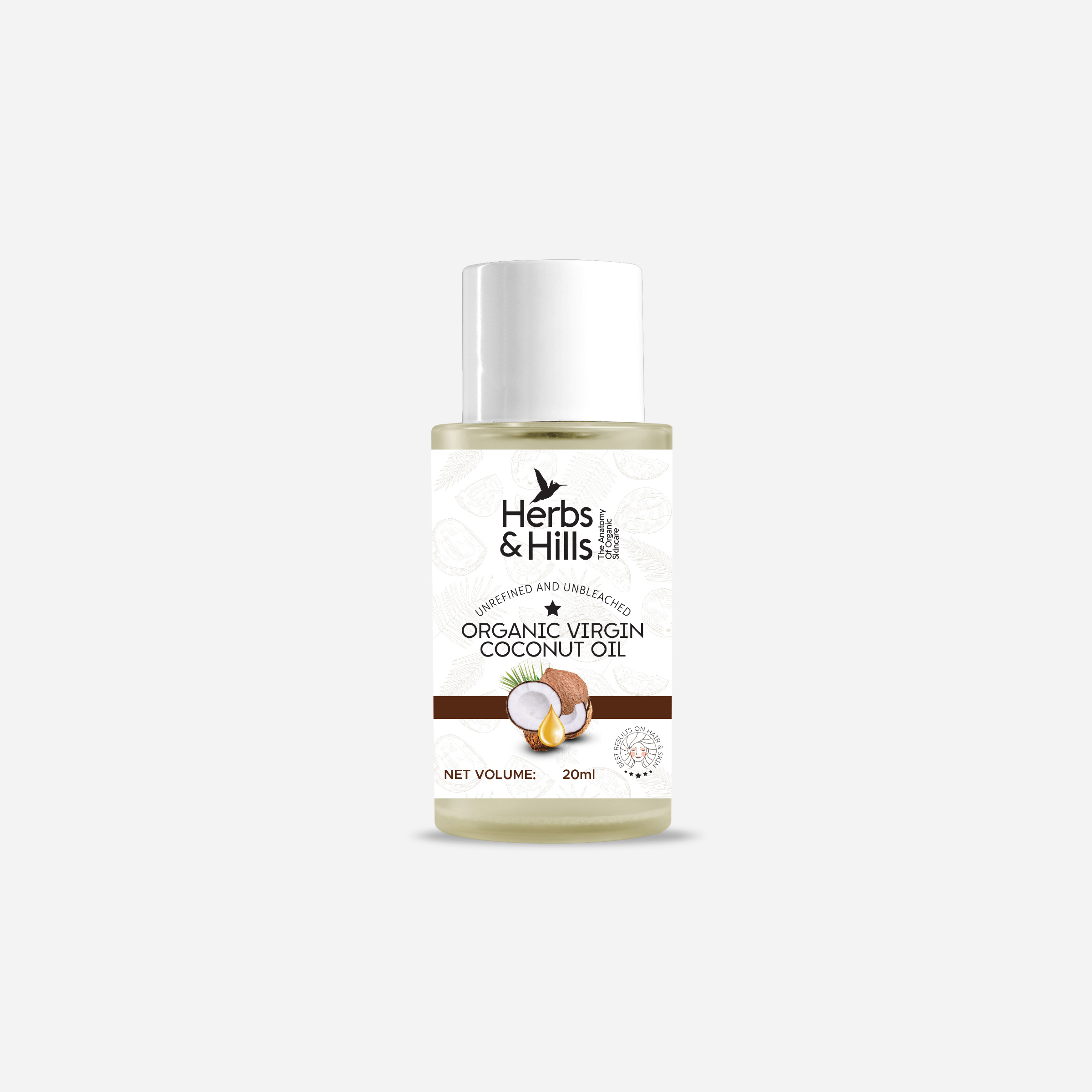 Herbs & Hills Organic Virgin Coconut Oil - 20ml