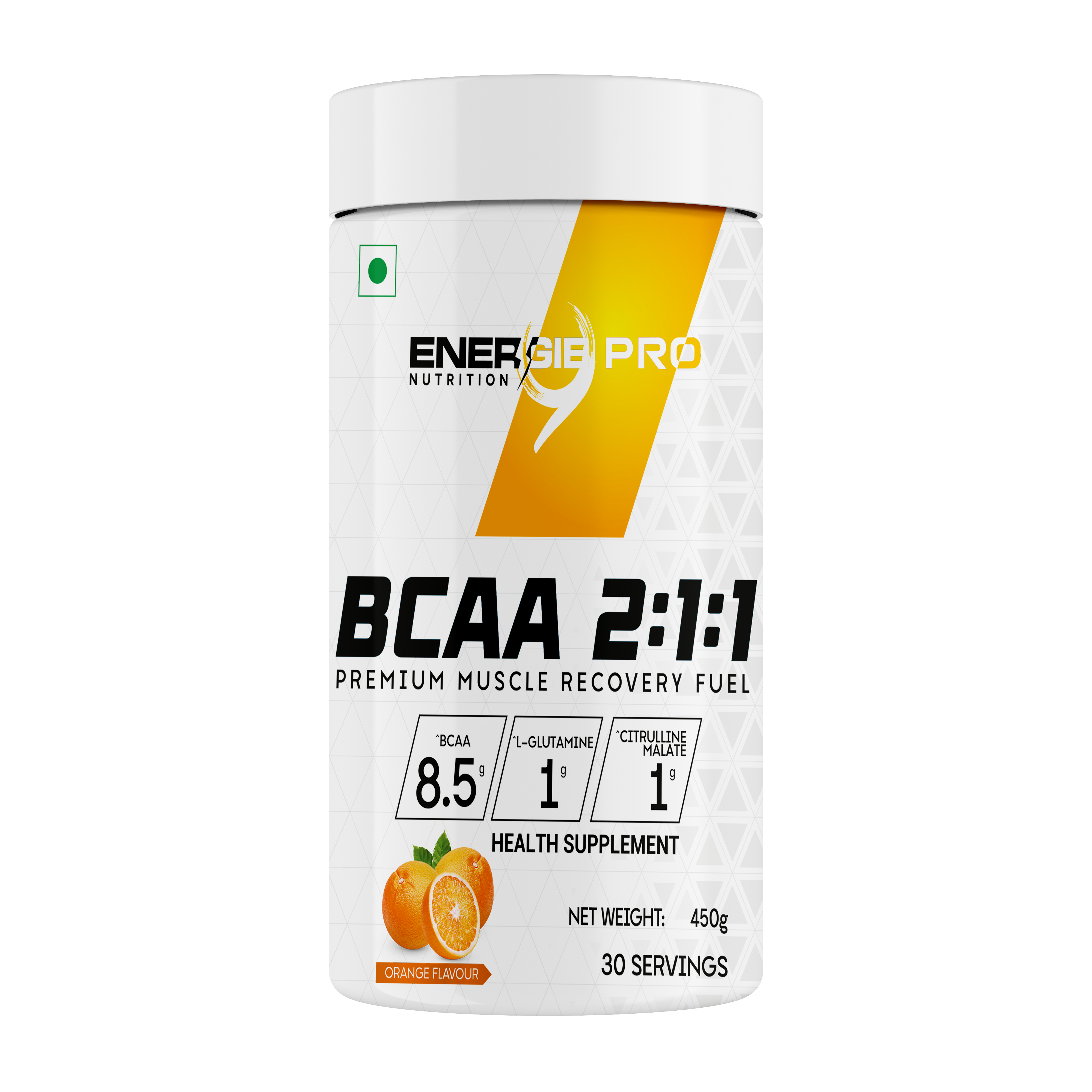 ENERGIE9 PRO BCAA 2:1:1 (ORANGE FLAVOUR) 450G